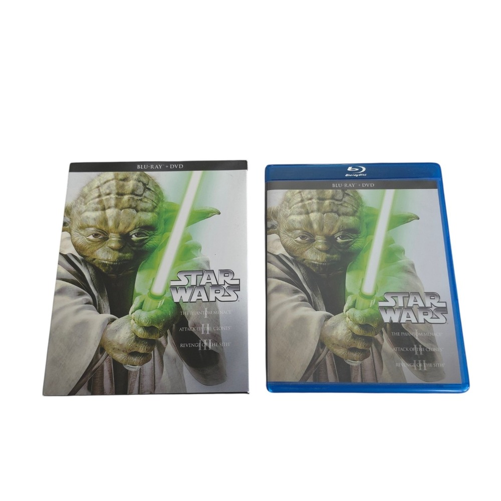 Star Wars Prequel Trilogy Blu-ray DVD 6-Disc Set Episode I II III w/ Slipcover